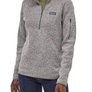 Patagonia Women's Gray Heather Half-Zip Pullover Fleece